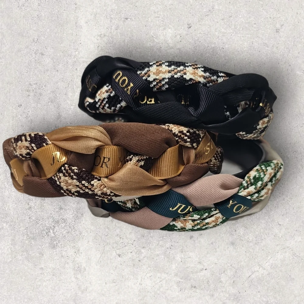 3 Pack Retro Classic Twist Fabric Headband  Hairband